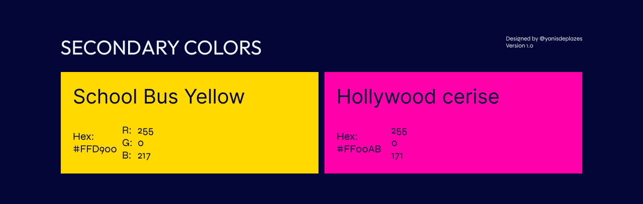 Colors - Secondary Colors