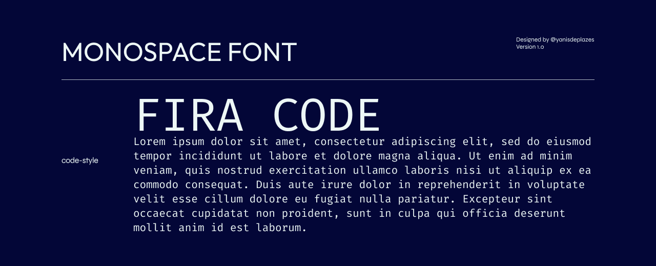 Font Style - Monoscape Font