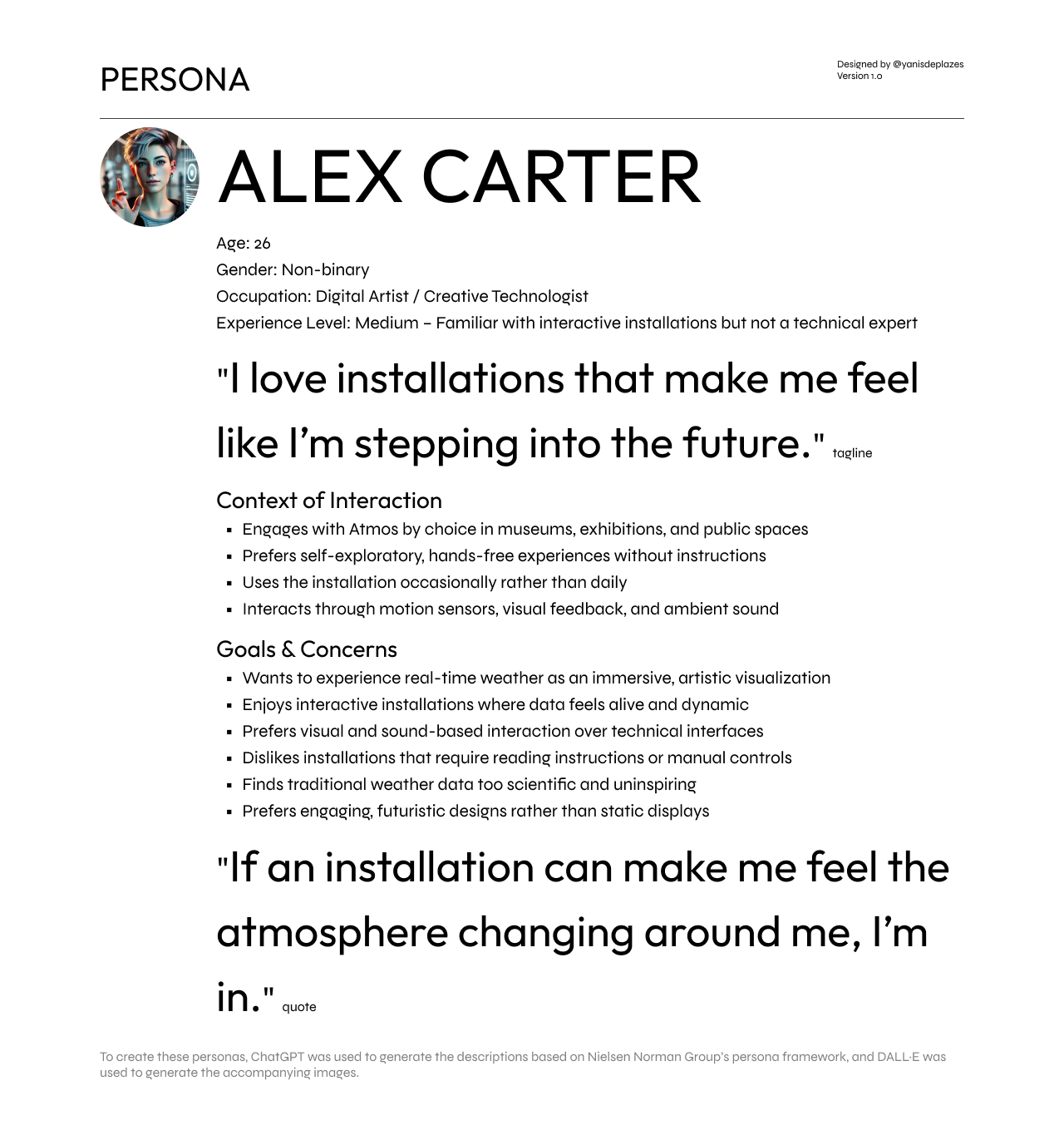Persona - Alex Carter
